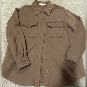 Good American Ladies Tan/Brown Shaket.